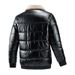 Men's Faux Leather Biker Jacket – Sherpa-Lined Winter Coat With Zippered Cuffs (M-5XL, Slim Fit, Anti-Scratch PU, Retro Motorcycle Style)_viptrois.com