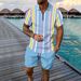 Men's Clothing Waffle Texture Polo & Shorts Set - Breathable Summer Athletic Outfit For Casual Sports & Daily Wear_viptrois.com