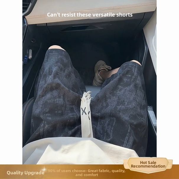 Men's Clothing Men's Retro Style Versatile Shorts Summer Trendy Loose Fit Wearable Sports Casual Five Point Pants_viptrois.com