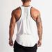 Men's Gym Training Vest Running Sports Sleeveless T-Shirt Slim-fit Stretch Top Sweat-absorbing Breathable Bottom Shirt_viptrois.com