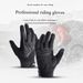 Outdoor sports cycling anti-slip shock absorbing gloves Men's breathable touch screen cycling gloves_viptrois.com