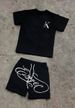 Men's Round Neck Long Sleeve T-Shirt Letter Print Loose Casual Top Color Matching Polyester One-Piece Machine Washable_viptrois.com