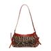 Women's Shoulder Bags Leopard Print Retro Bow Fashion Pu Fashion Trend And Individuality Single-shoulder Underarm Bag_viptrois.com