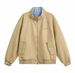 Unisex Vintage Baseball Jacket – Suede & Plaid Patchwork Lapel (S-2XL, 3 Colors) – Retro Loose Fit Coat For Autumn_viptrois.com