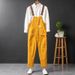 Men's Clothing retro motorcycle casual overalls for men Straight loose big pocket overalls _viptrois.com