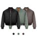 WESSK Three Fantasy Snakes YKK Zipper Water-Resistant Stand Collar Men's Autumn Winter High-End MA1 Flight Cotton Jacket_viptrois.com