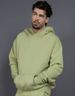 K New Thickened Hooded Sweatshirt For Men, Loose Drop Shoulder Solid Color Pullover_viptrois.com