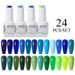 Arte Clavo Gel Nail Polish Set 24 Colors Semi Permanent UV Led Gel Varnish Manicure Set Soak Off Nail Lacquer Base Coat Top Coat_viptrois.com