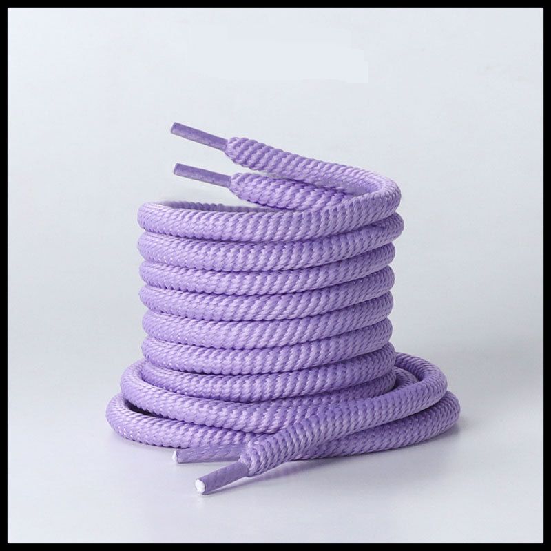 Shoe Accessories open smile bread shoelaces canvas shoes dad shoes men and women black and white bold round shoelaces suitable_viptrois.com