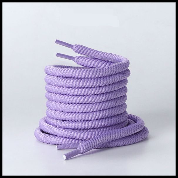 Shoe Accessories open smile bread shoelaces canvas shoes dad shoes men and women black and white bold round shoelaces suitable_viptrois.com