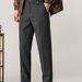 Men's Clothing Winter retro warm woolen trousers men straight slim casual men's trousers autumn and winter style urban suit trousers men_viptrois.com