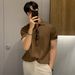 Men's Clothing Lapel Polo Shirt Short Sleeved Men's Trendy Brand Loose Casual Summer Thin Solid Color Sweater T Shirt Bottoming Shirt_viptrois.com