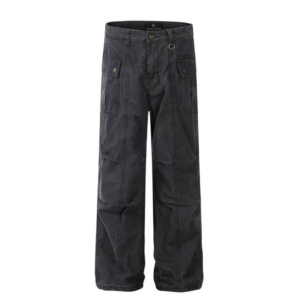 Men's Clothing Spring Casual Versatile Pleated Flared Trousers Women_viptrois.com