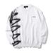 2026 Fashion Knitwear Pullovers Men Cotton Round Collar Graffiti Print Broken Hole Long Sleeve Vintage Loose Sweater_viptrois.com