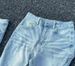 Men's Vintage Washed Denim Pants – Oversized Skateboard Fit With Workwear Styling (Relaxed Straight Leg, Distressed Finish, S-3XL)_viptrois.com