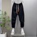 Men's Fleece-Lined Jogger Pants – Slim Fit Casual Trousers With Drawstring Waist (Black/Grey, Sizes M-3xl) | Lightweight & Winter-Ready_viptrois.com