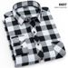 Men's Long Sleeve Checkered Shirt, Fashion Casual Plaid Button-Up Shirt With Brushed Finish, Korean Style Versatile Spring Fall Loose Fit Trendy Top_viptrois.com