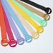 New Bohemian Candy Color PP Grass Woven Elastic Belt Resin Round Buckle Decoration Women's Wide Waist Cover_viptrois.com