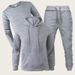 Men's Fleece Tracksuit Set - 220GSM Polyester Hooded Sweatshirt & Jogger Pants, Loose Fit For Casual & Sports_viptrois.com