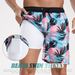 Summer New Style Men's Short Pants, Fashionable Beach Pants For Vacation, Men's Large Size, Four-cornered, Made Of Milk Silk With Lining Inside_viptrois.com