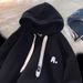 American Trendy Brand Ruffian Handsome Hooded Sweater Men's Autumn And Winter New Loose Trend Velvet Top_viptrois.com