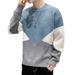 Autumn Winter New Trendy Loose Round Neck Thickened Warm Base Knitted Sweater Coat Men's Clothing_viptrois.com