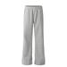 Men's Clothing Solid Color Loose Flared Pants Men's Long Sweatpants Versatile Casual Elastic Waist Wide Leg Flared Pants_viptrois.com