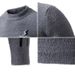 Men's Fashion Knit Sweater, Oversized Crewneck Long Sleeve Pullover, Modal-Spandex Blend, Thickened Casual Thermal Top (White/Gray/Black)_viptrois.com