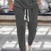 Men's Clothing Men's Spring And Autumn Casual Sports Trousers Jacquard Large Size Drawstring Casual Trousers Cuffs Men's Clothing_viptrois.com