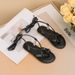 Internet Celebrity Hot Selling Roman Style Strappy Foot Wrapped Sandals, Thong Flat Beach Shoes, Cross Border Girls' Roman Sandals_viptrois.com