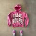 American Retro Alphabet Patch Print Street Hip Hop Style Heavy Hooded Sweater Cardigan Design Sense High Street Coat_viptrois.com