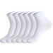 Sports Socks Men's Large Size Basketball Socks Sweat Absorbing Short Cotton Socks Medium Socks Men's Running Non-slip Black and White Solid Color Sock_viptrois.com