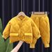 Baby clothing boy's autumn and winter cotton-padded suit foreign style baby winter lightweight cotton-padded suit two-piece baby clothes tide_viptrois.com