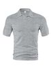 Men's Clothing Men's Breathable Linen-Look Short Sleeve Shirt – Lightweight Polyester Woven Top With Checkerboard Texture & Spread Collar_viptrois.com