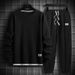 "Men's Trendy Waffle-Knit Sweatsuit Set Relaxed Fit (15 Color Combos) – 100% Polyester M-3XL"_viptrois.com