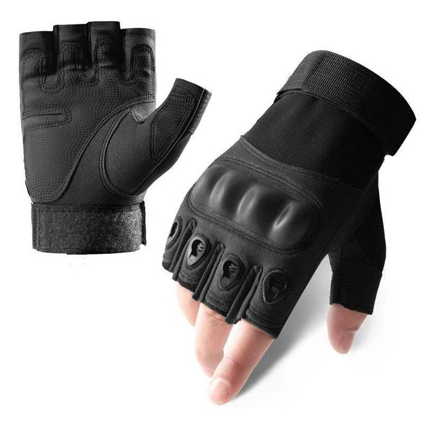 Half finger tactical gloves Men's Outdoor Cycling cycling sports non-slip wear-resistant mountaineering fitness fighting training gloves_viptrois.com