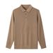 Men’s Polo Neck Wool-Blend Sweater – Classic Old Money Style, Breathable & Stretchable (M-4XL, Business Casual, Ribbed Hem)_viptrois.com