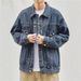 2025 Spring And Autumn New Denim Jacket Men's American High Street Brand Workwear Trendy Coat_viptrois.com