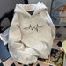 Cotton Vintage Trendy Brand Street Lightning Couple Hooded Sweater 2025 Autumn Foreign Style Fashionable Lazy Top_viptrois.com