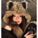 Cute Fox Ears Plush for Women, 2024 Autumn Winter Hats and Scarves in One Warm Ear Protection, Lei Feng Hat Trendy_viptrois.com