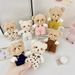 Cute And Well Behaved Bear Pendant Cartoon Cheese Bear Keychain Plush Doll Girl Bag Pendant_viptrois.com