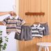 Boys' Dress 2025 Summer New Style Children's Baby Fashion Western Polo Shirt Short Sleeve Two Piece Set Trendy_viptrois.com