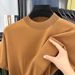 Mulberry Silk Short-sleeved Wool T-shirt Men's Half-turtleneck Thin Blue Half-sleeved Knitted Sweater Men's Clothing_viptrois.com