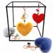Bag Charm Tassel Peach Heart Keychain Cute Bag Pendant Heart Shaped Plush Car Key Chain Ring Pendant Creative Small Gift_viptrois.com