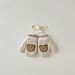 Children's bib glove set Baby cute velvet scarf Children's gloves thick bib_viptrois.com