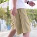 Men's Clothing Beach Pants Loose Sports Shorts Built In Briefs Solid Color Casual Versatile Beach Pants_viptrois.com