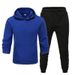 Men's Clothing men's casual sports fitness solid color sweatshirt suit hooded sweatshirt_viptrois.com