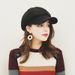 Woolen Beret Autumn Winter Korean Version Versatile Solid Color Newsboy Painter Trendy Duckbill Octagonal Hat_viptrois.com