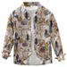 Cartoon Trendy Printed Long Sleeved Shirt, New Versatile Artistic Casual Loose Top For Men's Wear_viptrois.com