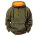 Unisex Half-Zip Hooded Sweatshirt - Cozy Fleece-Lined Pullover For Men & Women, Relaxed Fit Casual Warm Hoodie, Soft Breathable Fabric_viptrois.com